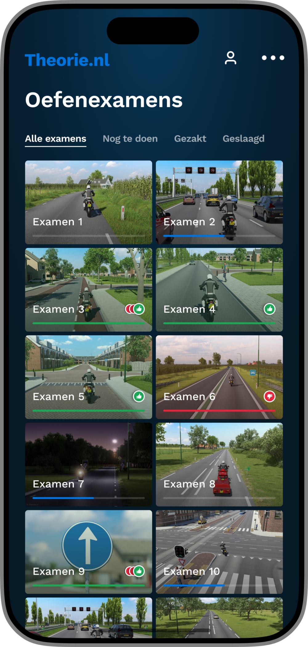 oefenexamen motor theorie iphone
