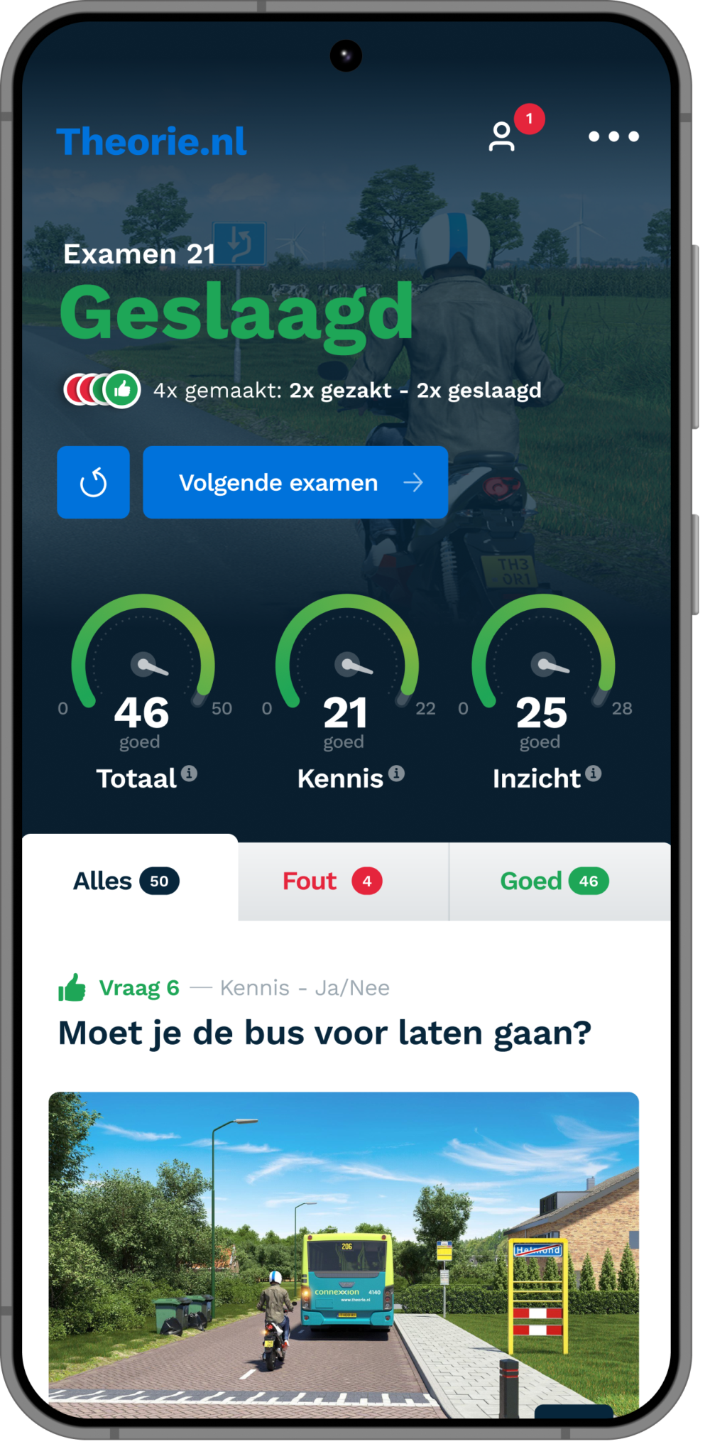 geslaagd voor je scooter theorie examen samsung