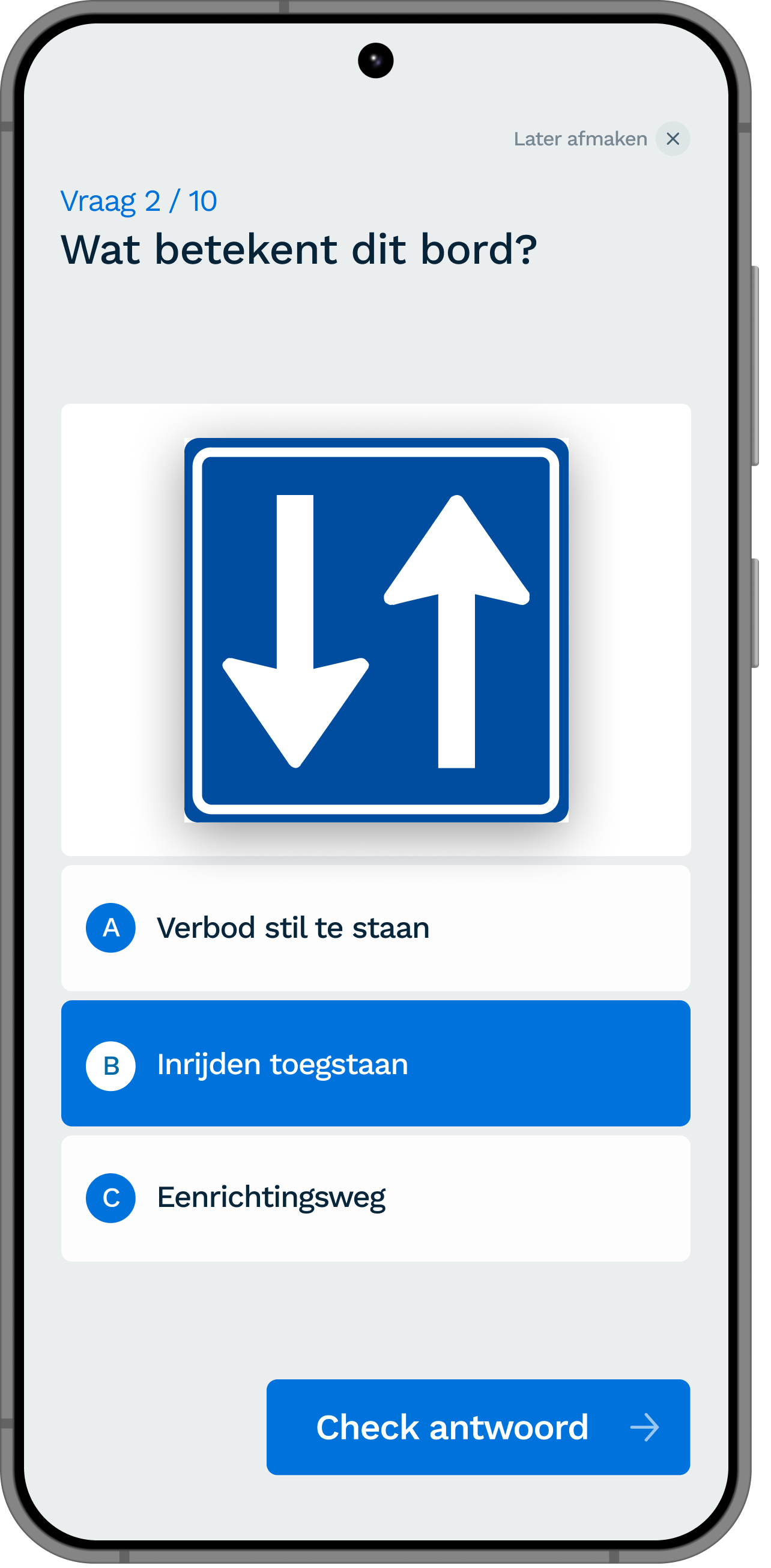 verkeersborden oefenen met proefexamens samsung