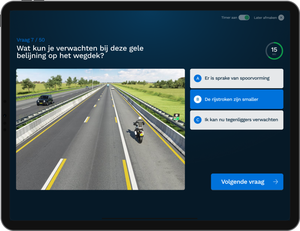 Motor CBR theorie oefenen op je tablet
