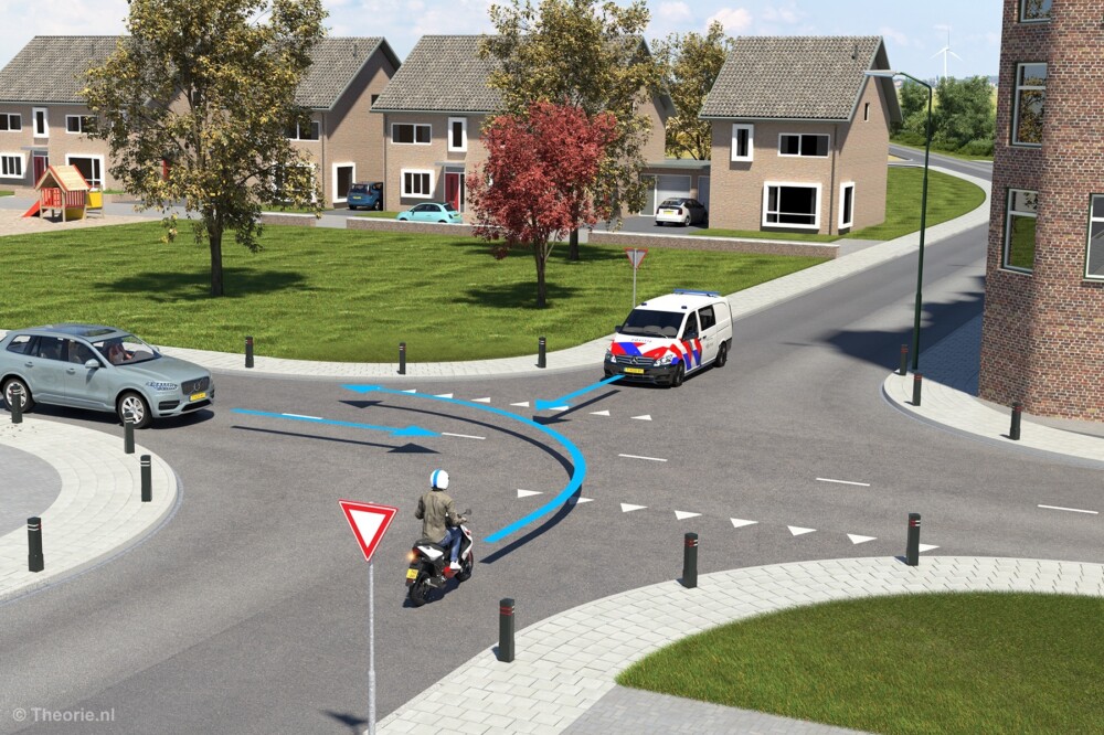 Heeft een fietser van rechts voorrang? | Theorie.nl