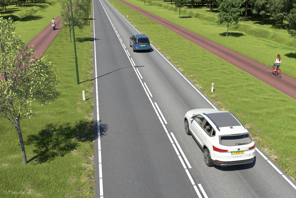 Soorten strepen op de weg | Theorie.nl