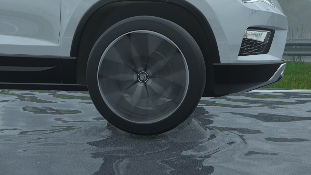 Aquaplaning op de weg is gevaarlijk cbr theorie examen