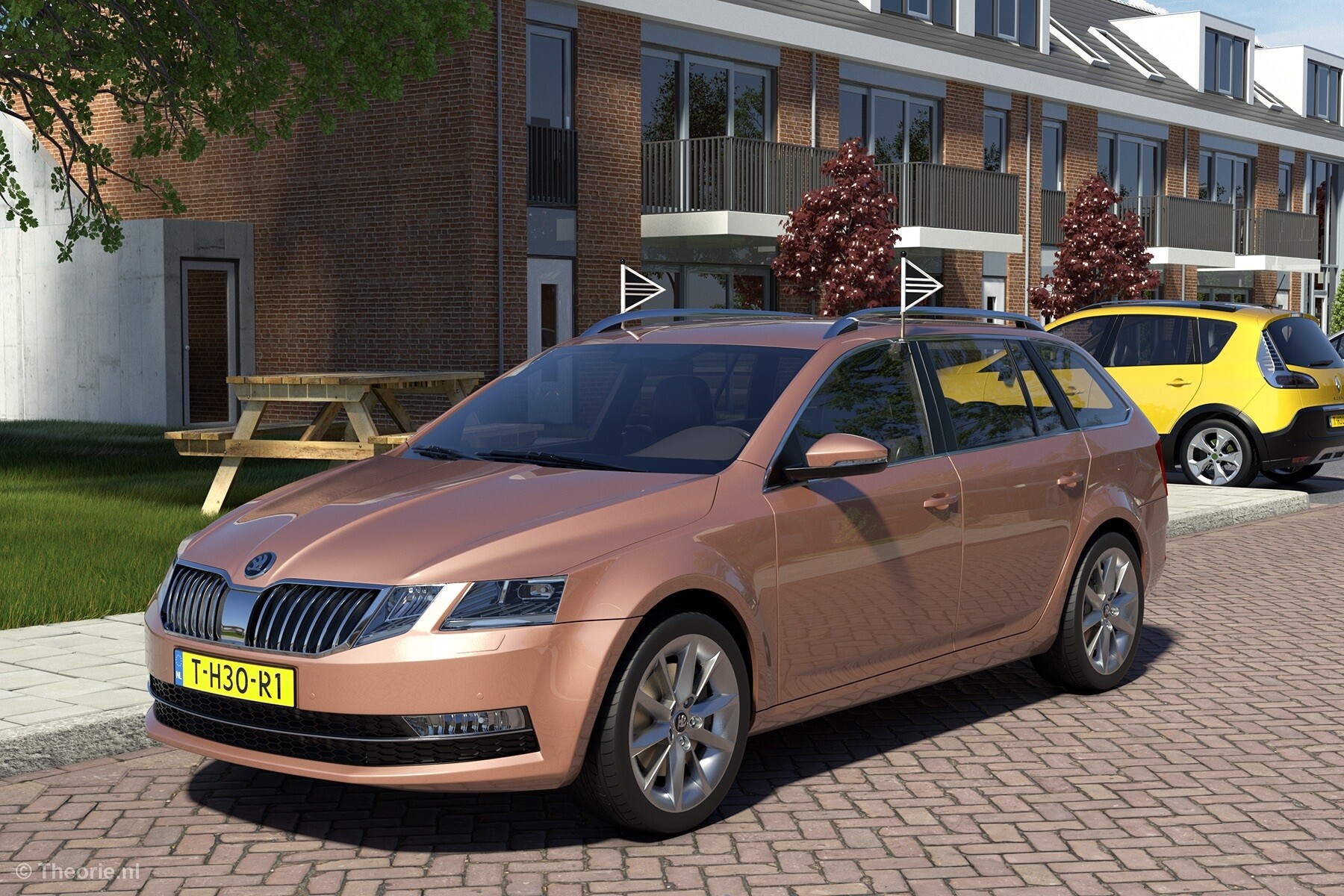 auto met zwarte vlaggen rouwstoet wat zijn de regels cbr theorie