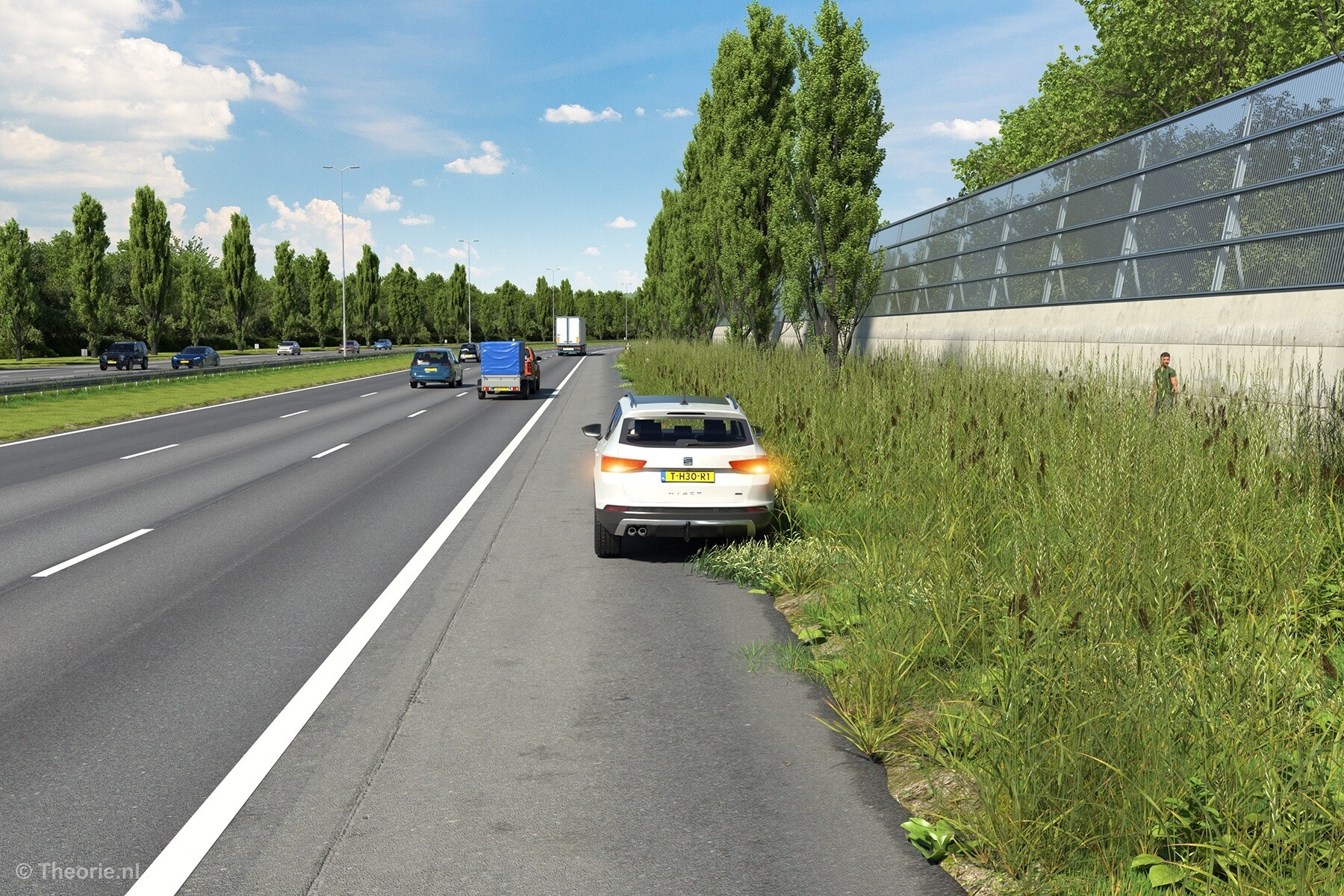 mag je op snelweg stilstaan cbr theorie examen