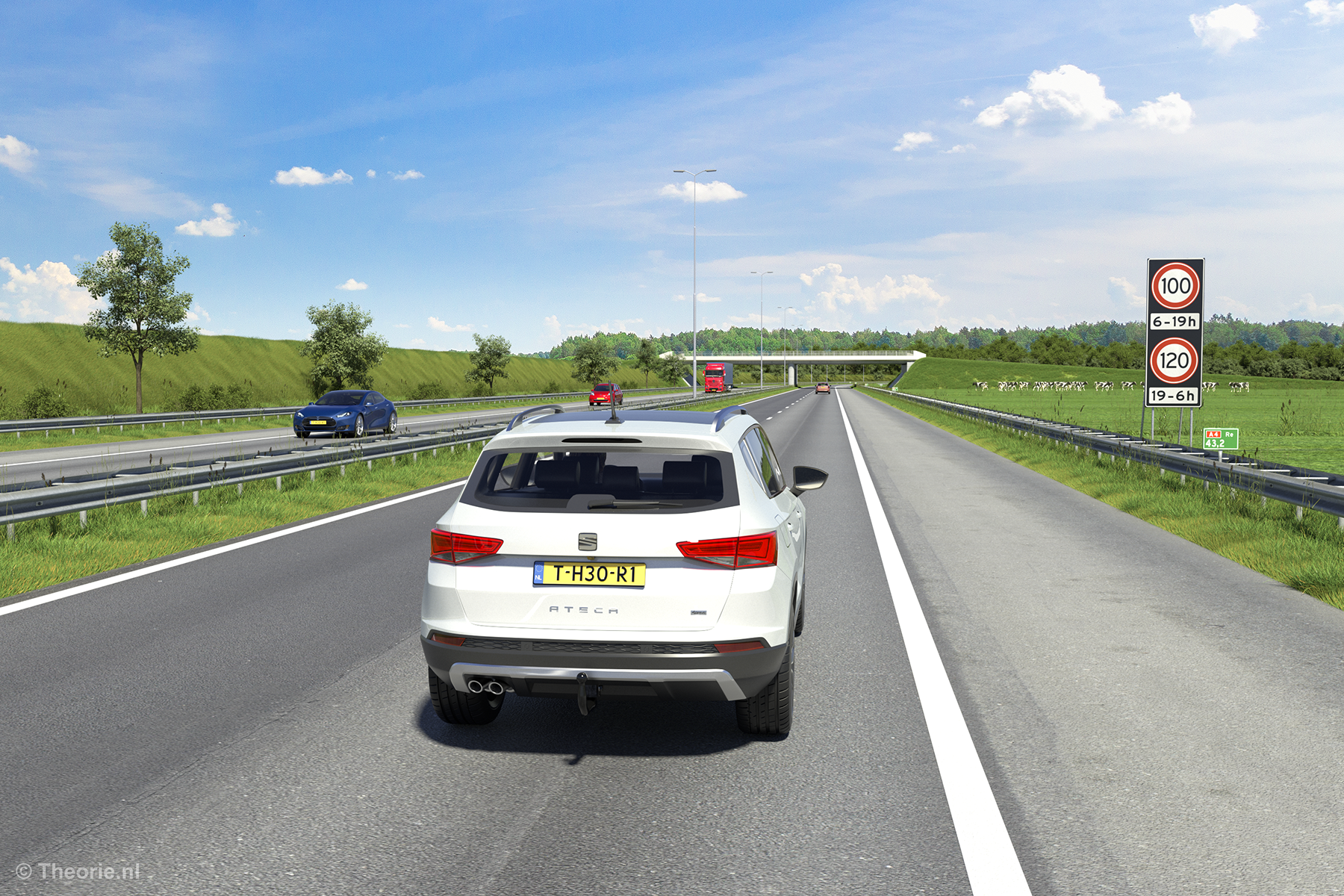 maximumsnelheid snelweg na 19 uur cbr theorie examen