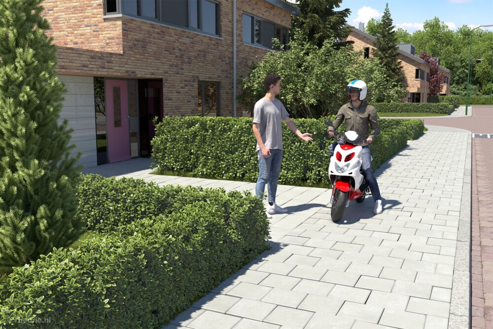 mag je op stoep stilstaan met scooter cbr theorie examen
