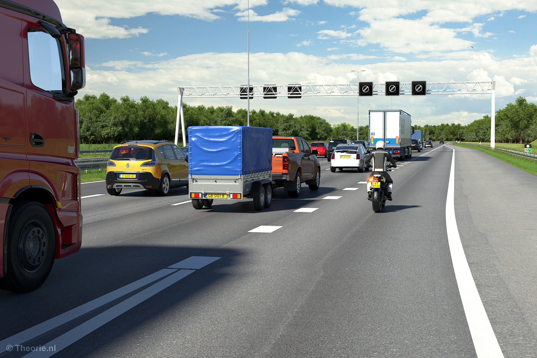 Invoegen autosnelweg regels